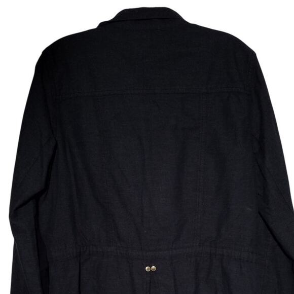 Cabi Womens Sz Medium Charcoal Weekend Moto Utility Jacket Full Zip Pockets 209 - Picture 4 of 7